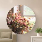Muurcirkel - Brynxz pot met bloemen - B004