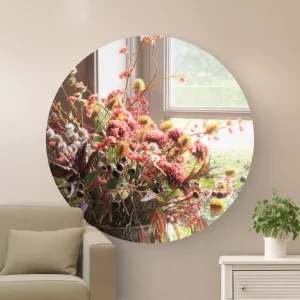 Muurcirkel - Brynxz pot met bloemen - B004